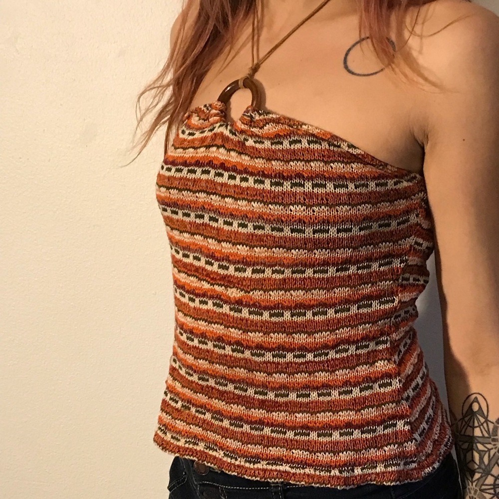 Knitted halter top